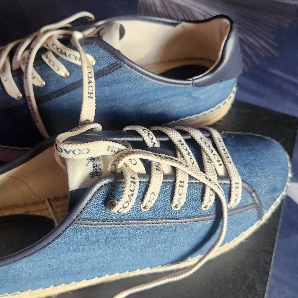 Coach Blue Denim Sneakers